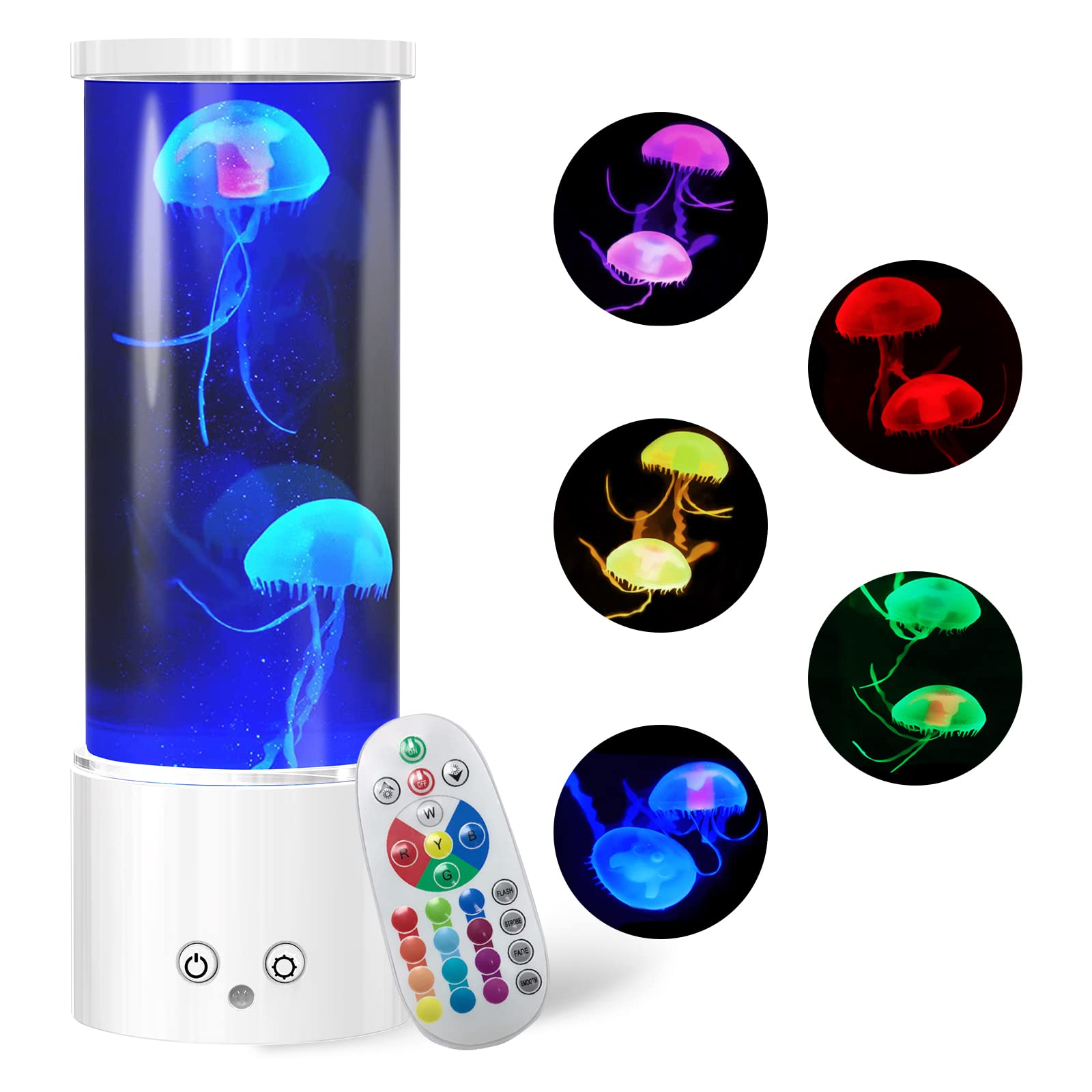 Lighted jellyfish lamp: Soft-glowing, floating "jellyfish" create a serene, immersive visual vibe—perfect for calming home spaces.